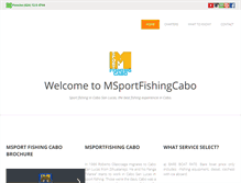 Tablet Screenshot of msportfishingcabo.com